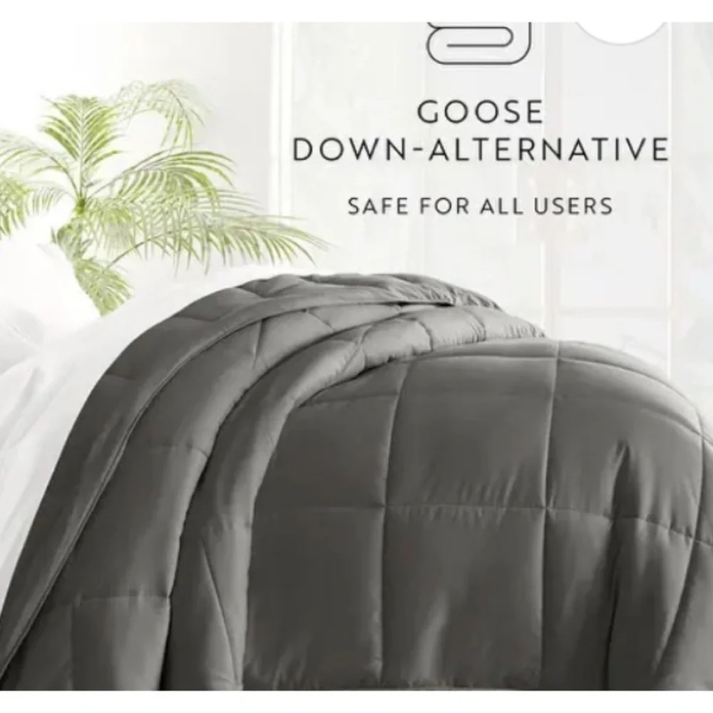 Bedding Outlet Gray All Season Bed in a Bag Luxury Full / Queen 8 Piece. NIB